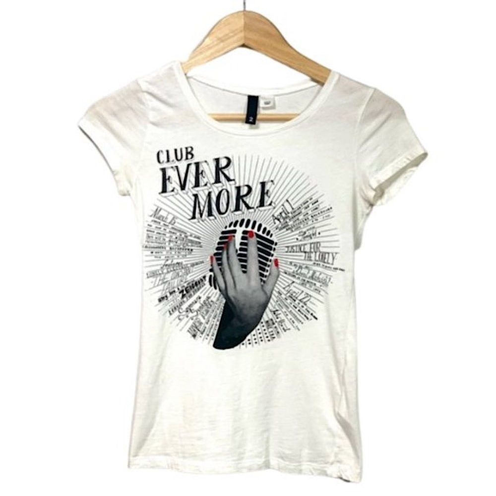 Divided | H&M Women's Fitted Graphic Tee - Club Ever More